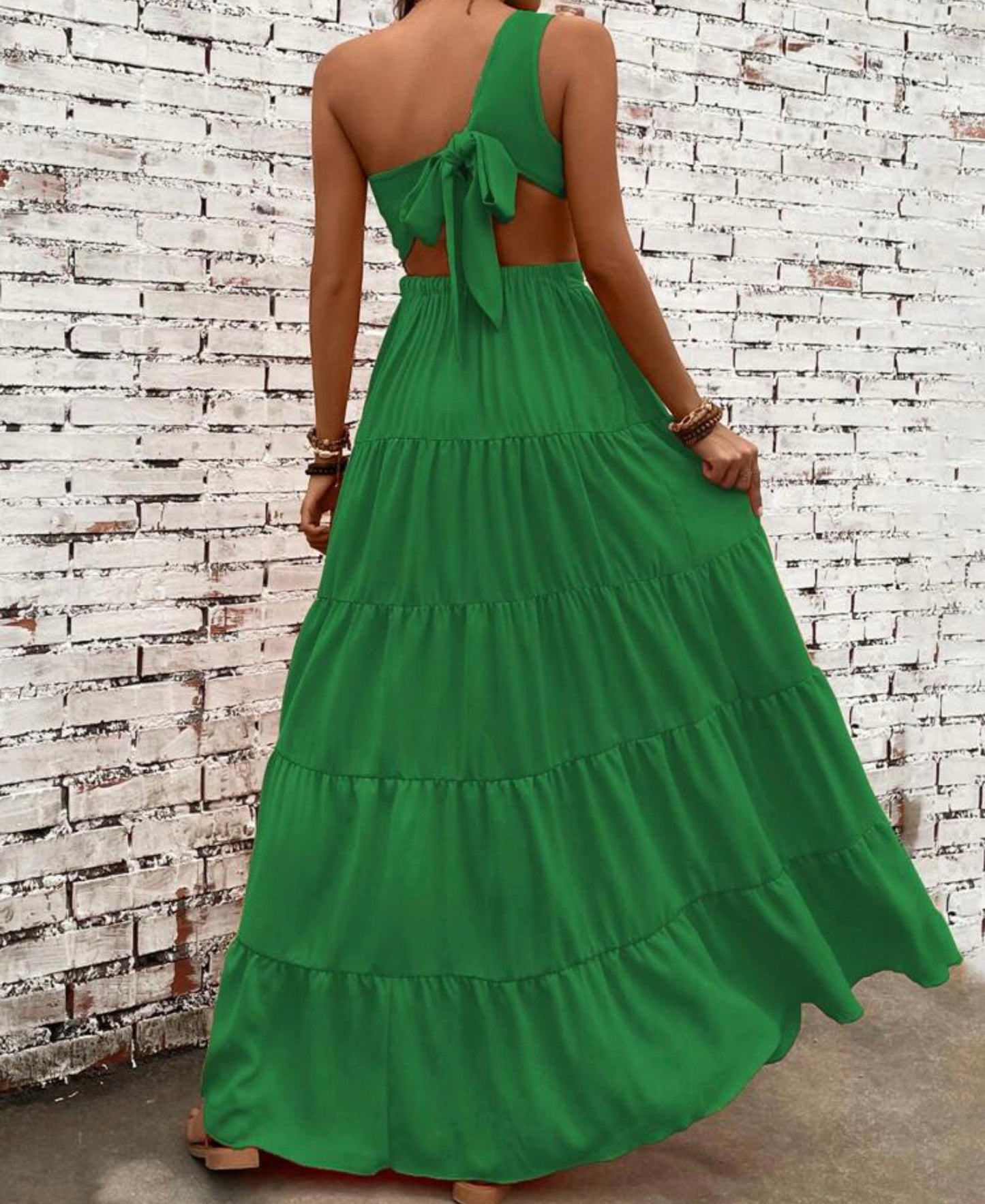 Vestido verde.