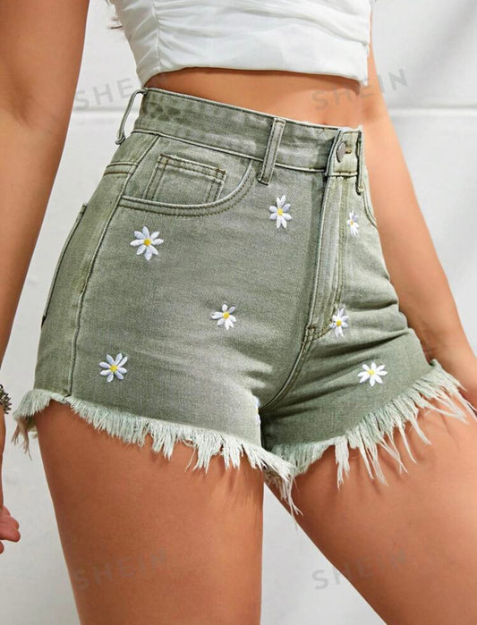 Short con flores.